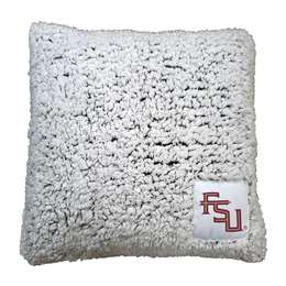 FL State Stacked Logo Frosty Throw Pillow