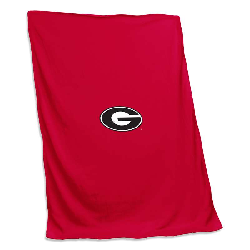 Georgia Bullbogs Sweatshirt Blanket 54X84 in.