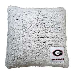 Georgia Campus Colors Frosty Throw Pillow