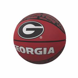 University of Georgia Bulldogs Repeating Logo Youth Size Rubber Basketball