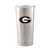 Gerogia Silver 20oz Gameday Stainless Tumbler