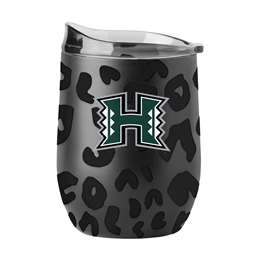 Hawaii Leopard 16oz Black Powdercoat Curved Beverage