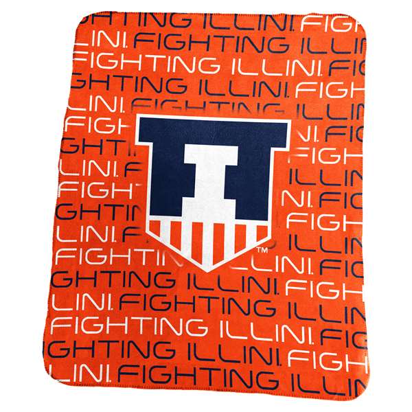 University of Illinois Fighting Illini Classic Fleece Blanket