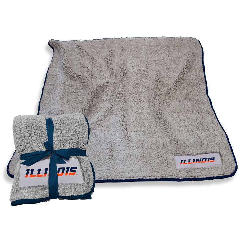 University of Illinois Fighting Illinni Frosty Fleece Blanket 60 X 50 inches