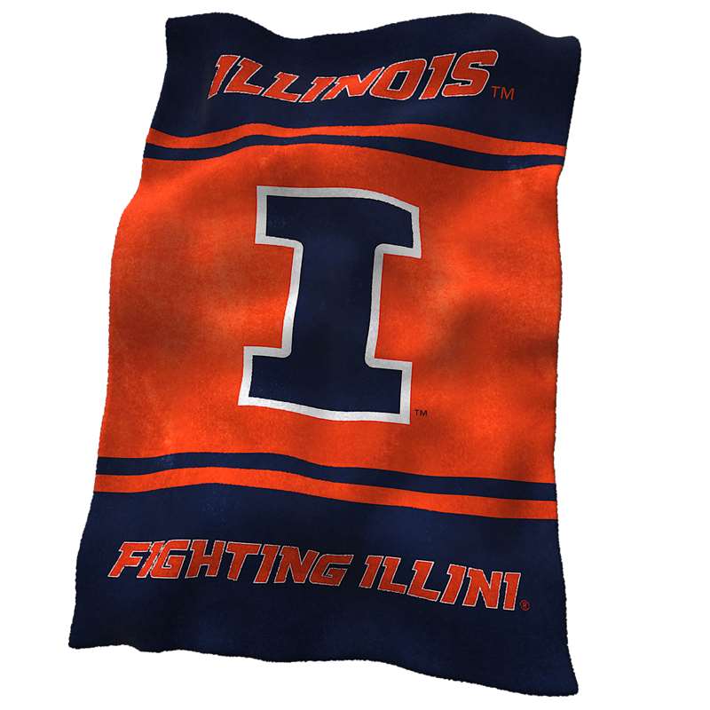 University of Illinois Fighting IlliniUltraSoft Blanket - 84 X 54 in.