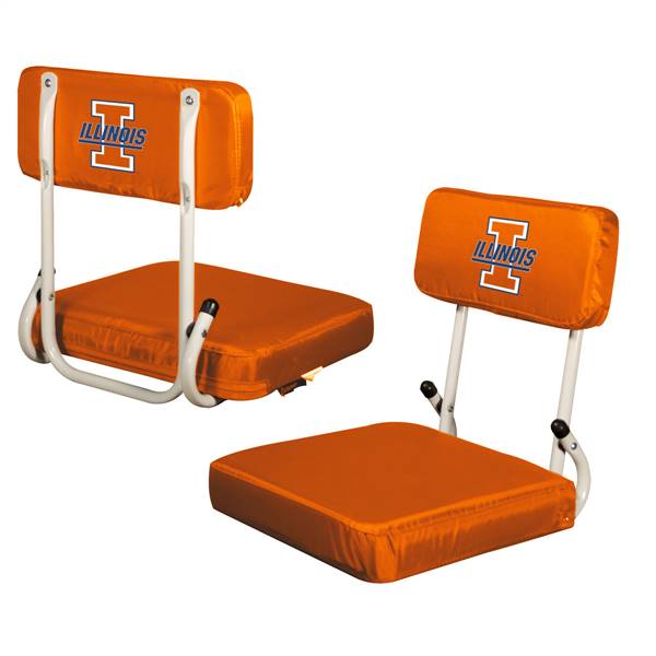 University of Illinois Fighting Illinni Folding Hard Back Stadium Seat - Bleacher Chair