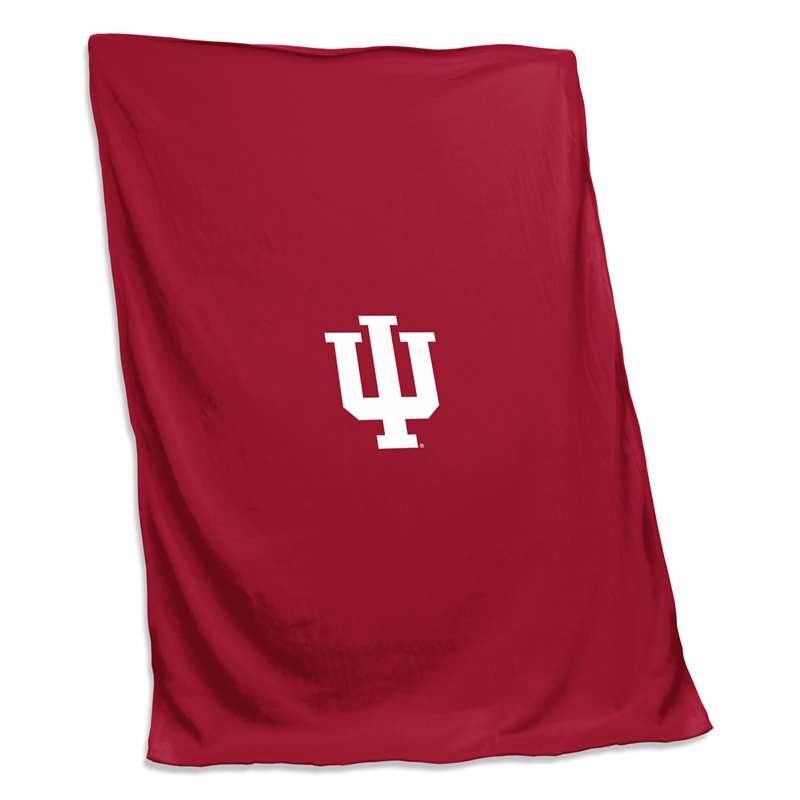 University of Indiana Hoosiers Sweatshirt Blanket Screened Print