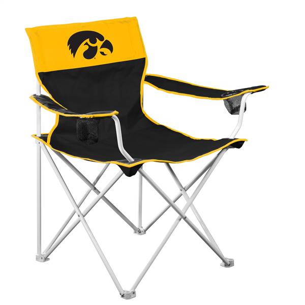 Iowa Hawkeyes Big Boy Folding Chair with Carry Bag