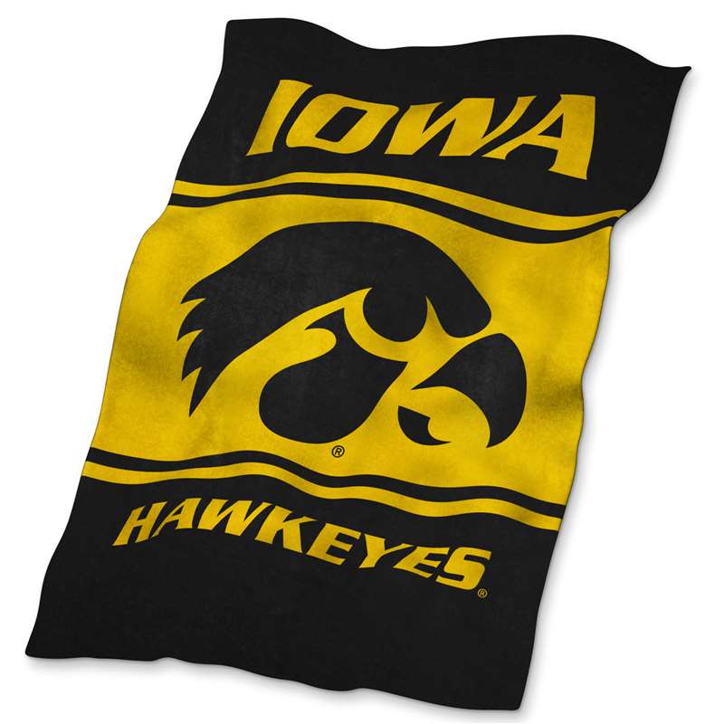 University of Iowa Hawkeyes UltraSoft Blanket 84 x 54 inches