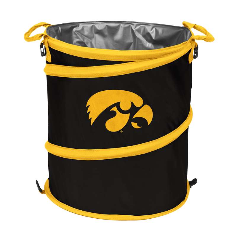 University of Iowa Hawkeyes Collapsible 3-in-1 Cooler, Trach Can, Hamper