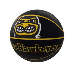 University of Iowa Hawkeyes Mascot Official Size Rubber Basketball  