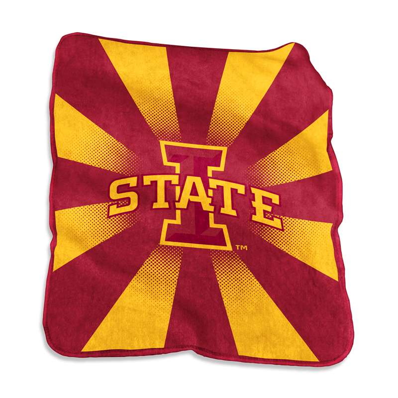 Iowa State University Cyclones Raschel Throw Blanket