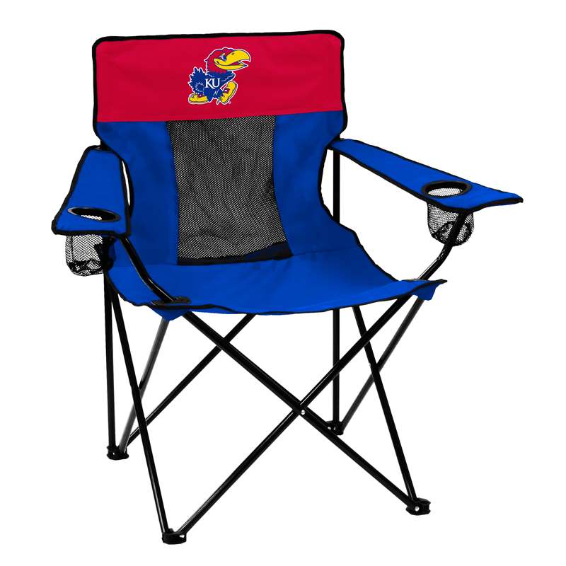 Kansas Jayhawks Elite Folding Chair with Carry Bag