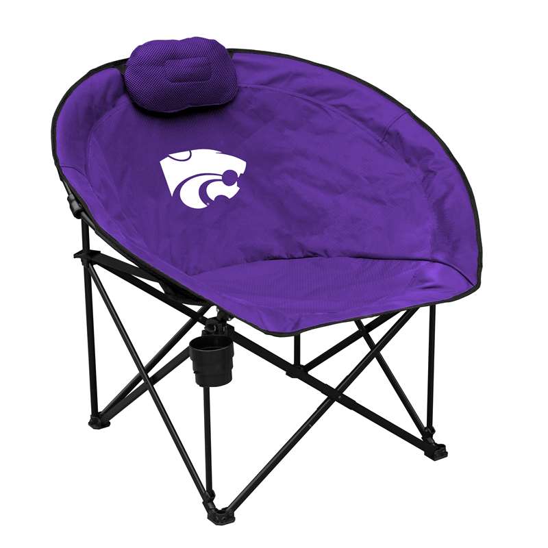 Kansas State University Wildcats Sphere Squad Round Folding Dorm Chair