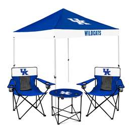 Kentucky Wildcats Canopy Tailgate Bundle - Set Includes 9X9 Canopy, 2 Chairs and 1 Side Table