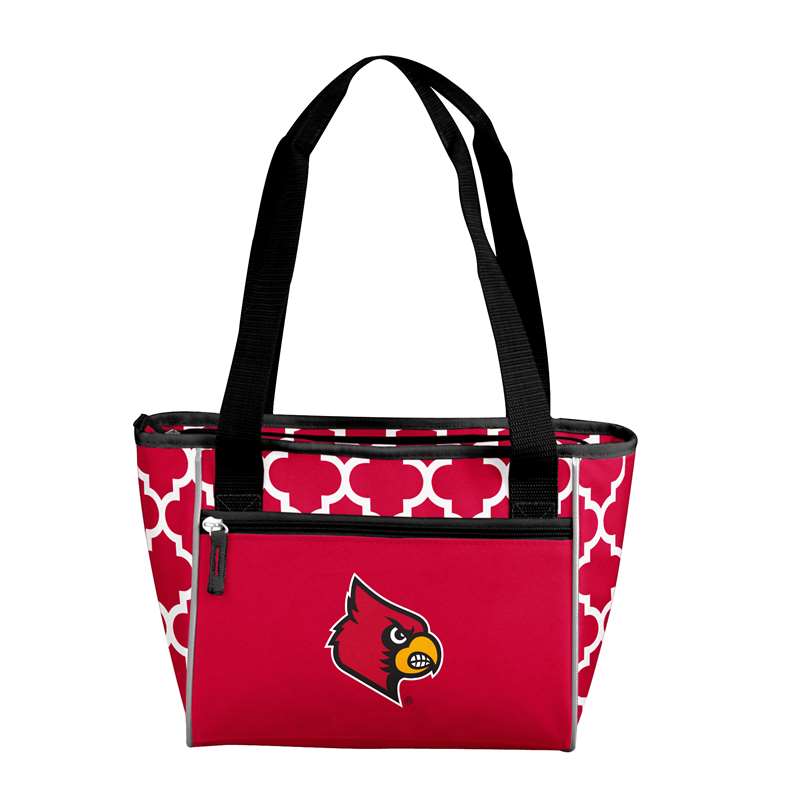 University of Louisville Quatrefoil 16 Can Cooler Tote