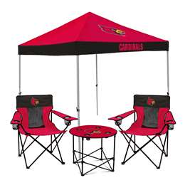 Louisville Cardinals Canopy Tailgate Bundle - Set Includes 9X9 Canopy, 2 Chairs and 1 Side Table