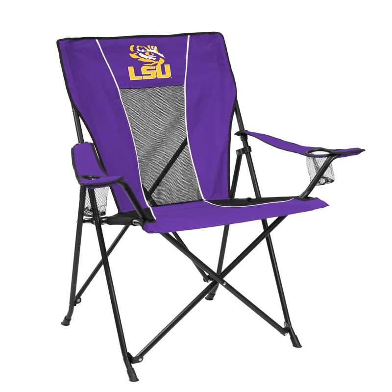 LSU Louisiana State University Tigers Gametime Folding Chair with Carry Bag