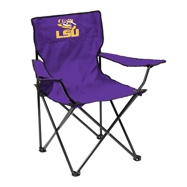 LSU Louisiana State University Tigers Quad Folding Chair with Carry Bag