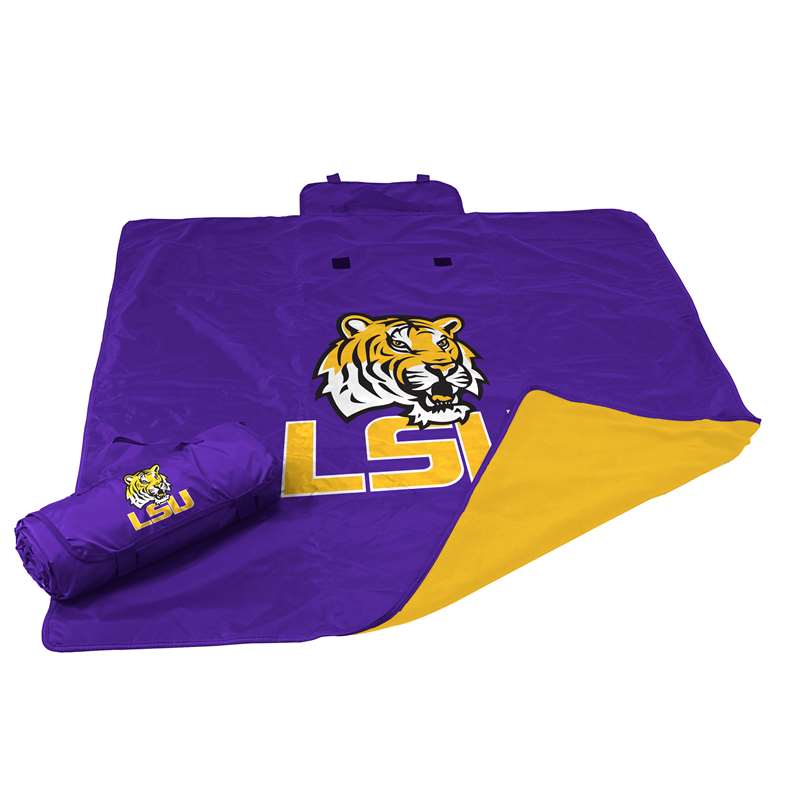 LSU Louisiana State University Tigers All Weather Blanket 60 X 50 inches