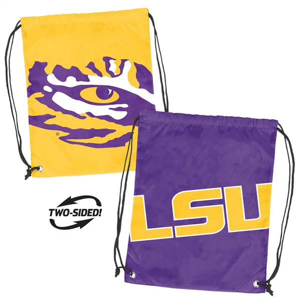 LSU Louisiana State University Tigers Doubleheader Draw String Backsack