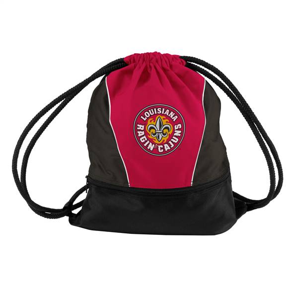 University of Louisiana Layafette Ragin Cagin Spirit String Backpack Bag