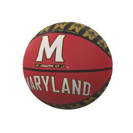 University of Maryland Terrapins Repeating Logo Youth-Size Rubber Basketball