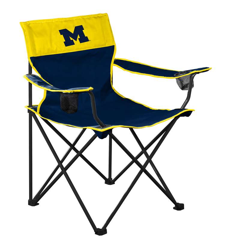 Michigan Wolverines Big Boy Folding Chair with Carry Bag