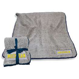 University of Michigan Wolverines Frosty Fleece Blanket 60 X 50 inches