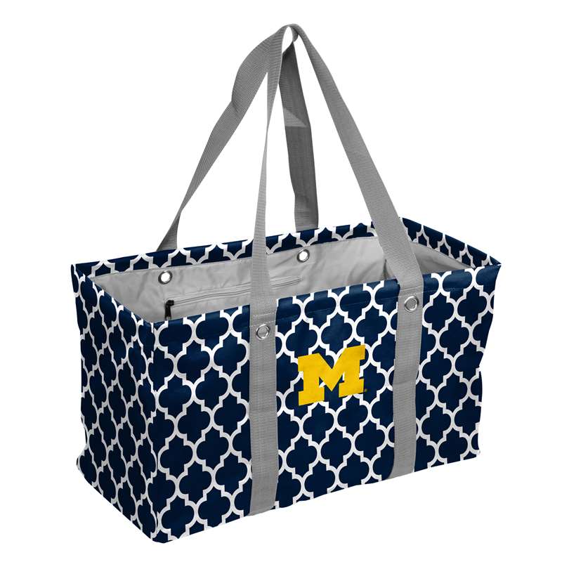 Michigan Quatrefoil Picnic Caddy