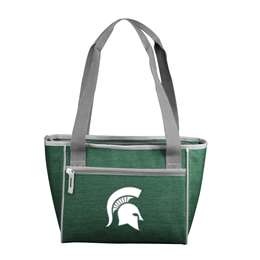 Michigan State University Spartans Crosshatch 16 Can Cooler Tote Bag