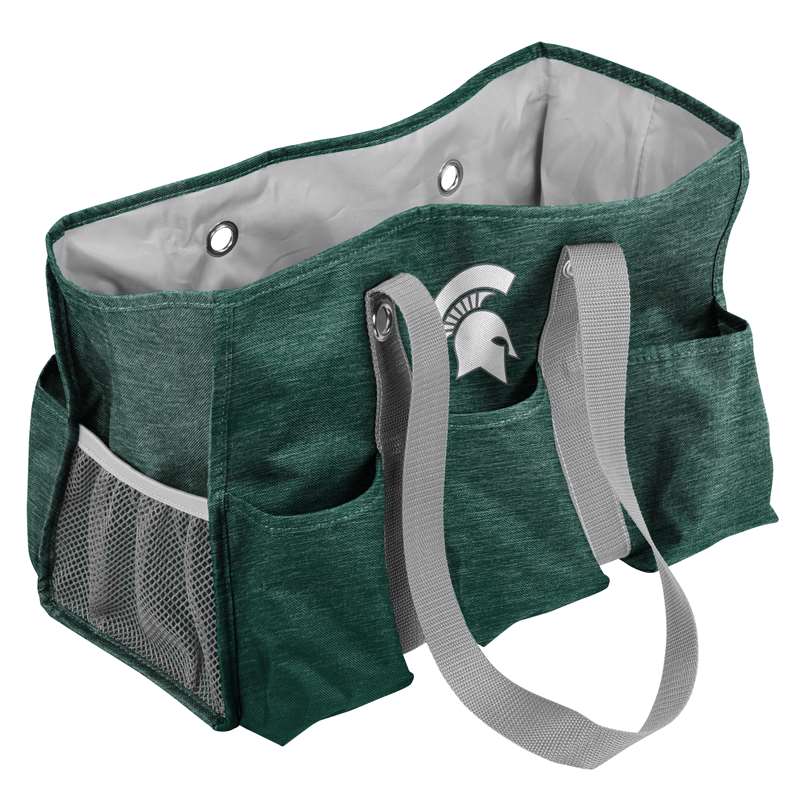 Michigan State University Spartans Crosshatch Junior Picnic Caddy Tote Bag