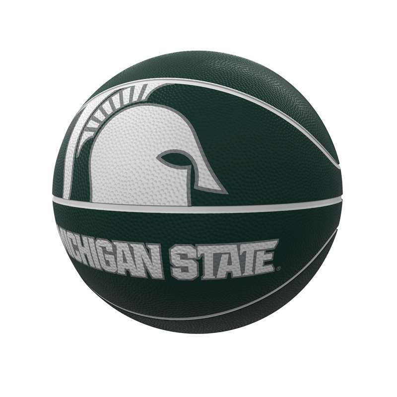 Michigan State University Spartans Mascot Official Size Rubber Basketball