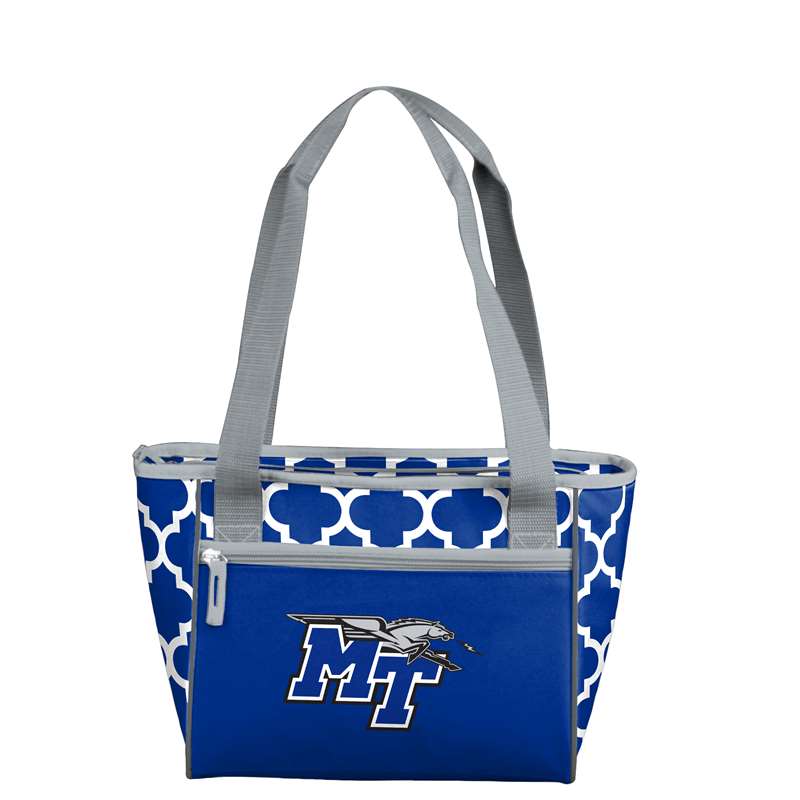 MTSU Middle Tennessee State University Crosshatch 16 Can Cooler Tote Bag