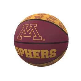 Minnesota Repeating Logo Mini-Size Rubber Basketball