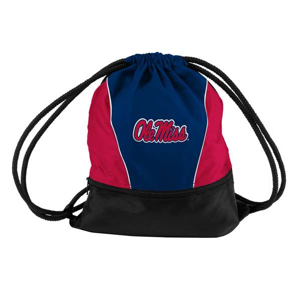 Ole Miss Rebels University of Mississippi Spirit Draw String Backpack Bag