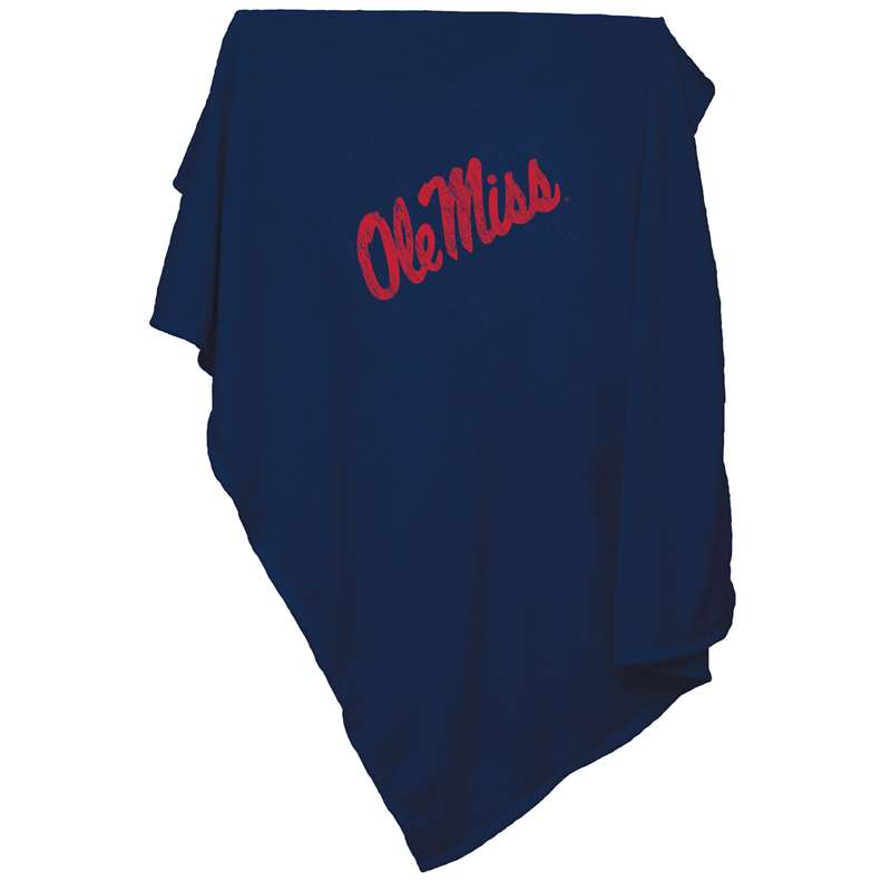 Ole Miss University of Mississippi Rebels Sweatshirt Blanket Screened Print