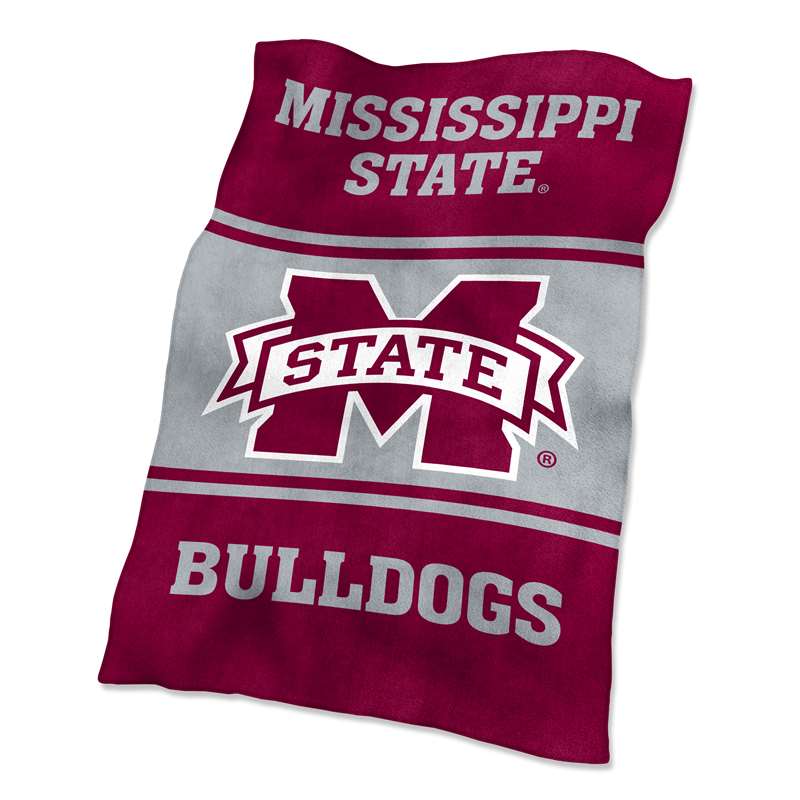 Mississippi State University Bulldogs UltraSoft Blanket 84 x 54 inches