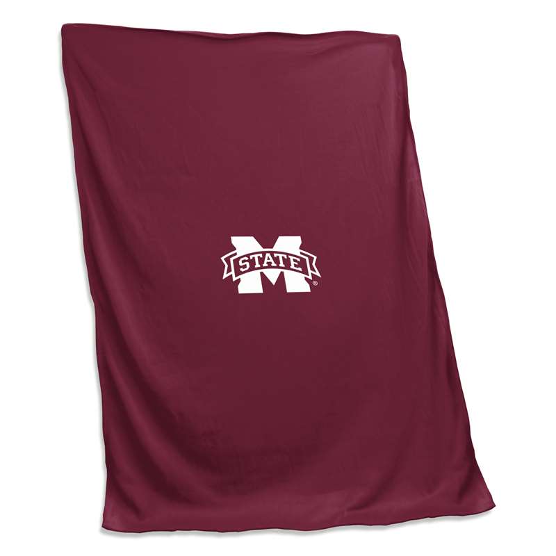 Mississippi State University Bulldogs Sweatshirt Blanket Screened Print