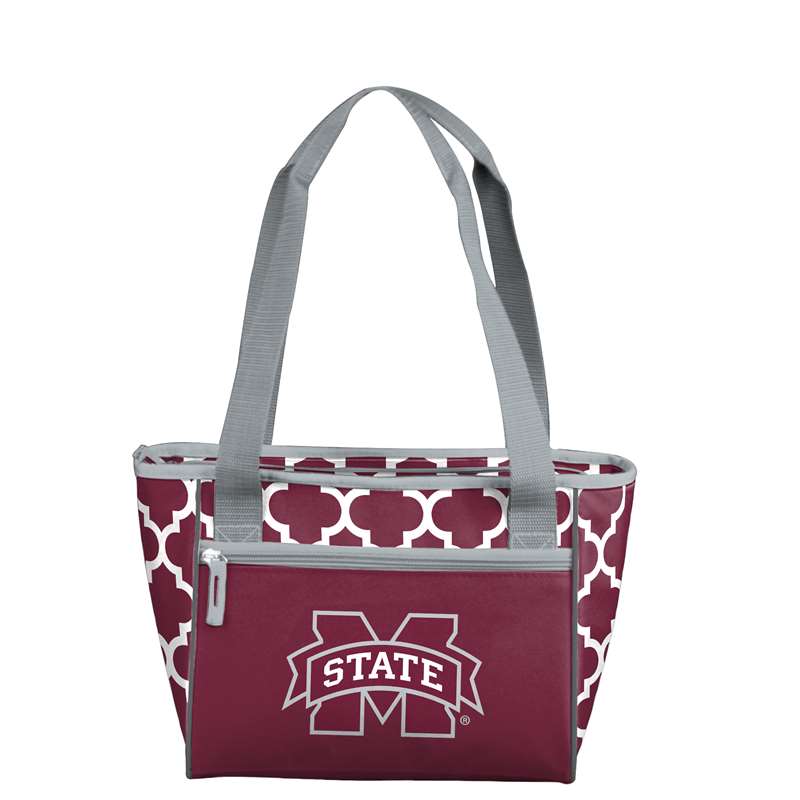 Mississippi State University Bulldogs Crosshatch 16 Can Cooler Tote Bag