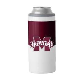 Mississippi State Colorblock 12oz Slim Can Coolie Coozie