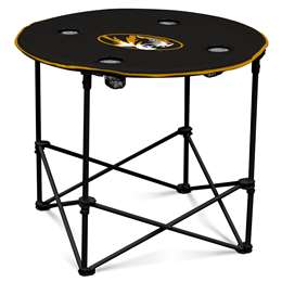 University of Missouri Tigers Round Folding Table with Carry Bag