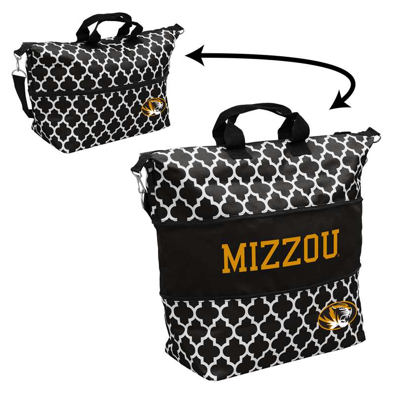 Missouri Quatrefoil Expandable Tote