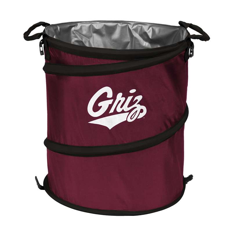 University of Montana Grizzlies Collapsible 3-in-1 Cooler, Trach Can, Hamper