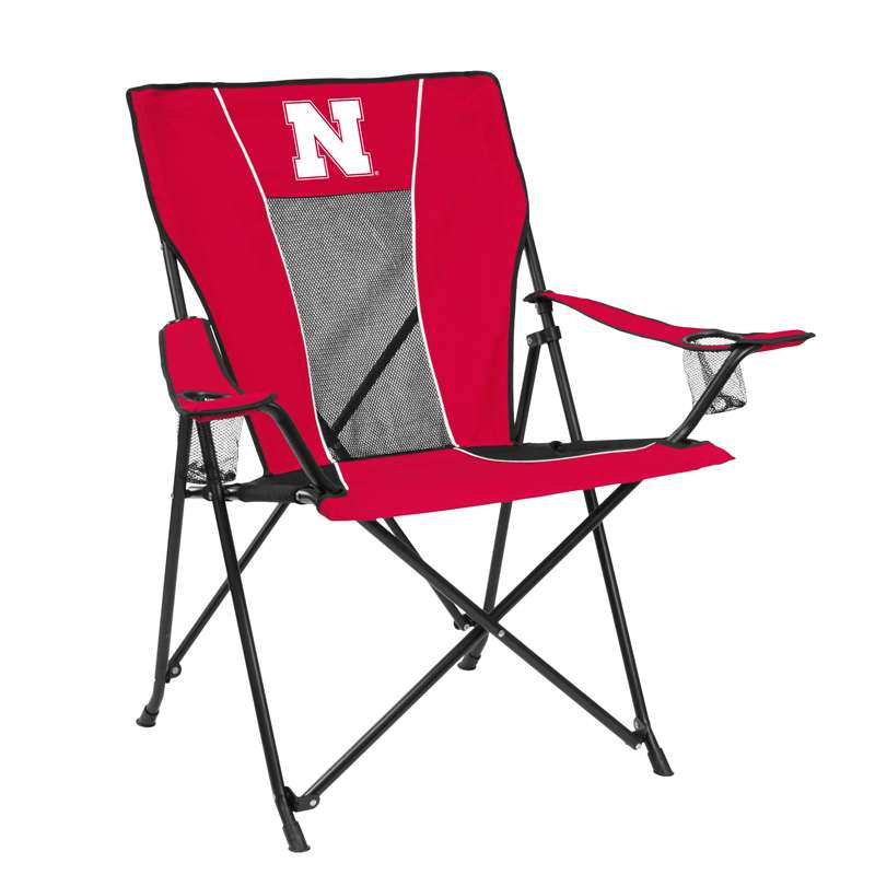 University of Nebraska Corn Huskers Game Time Chair Folding Big Boy Tailgate Chairs