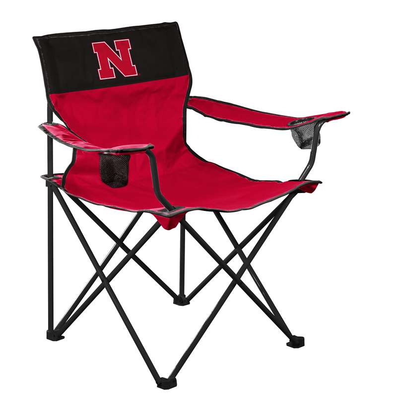 Nebraska Cornhuskers Big Boy Folding Chair with Carry Bag