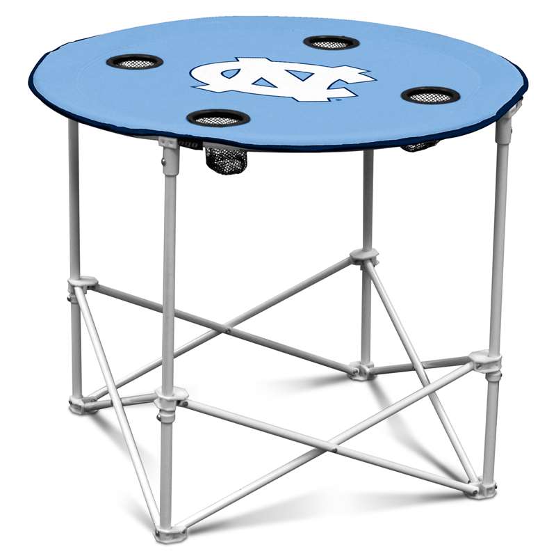 University of North Carolina Tar Heels Round Folding Table with Carry Bag