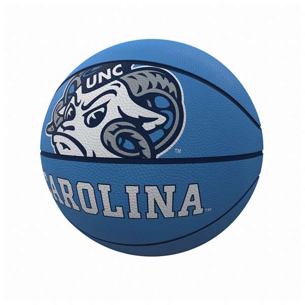 University of North Carolina Tar Heels Mascot Official Size Rubber Basketball