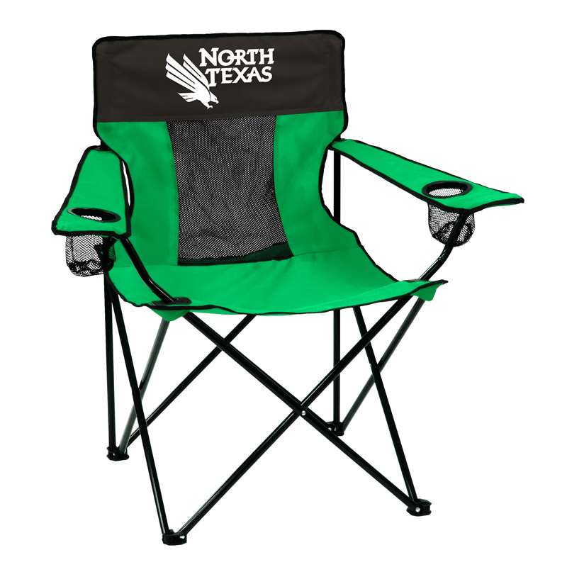 North Texas State Mean Green Elite Folding Chair with Carry Bag