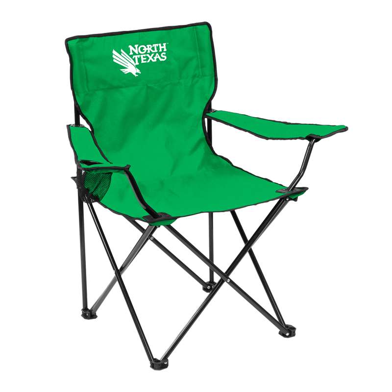 North Texas State University Mean Green Quad Folding Chair with Carry Bag